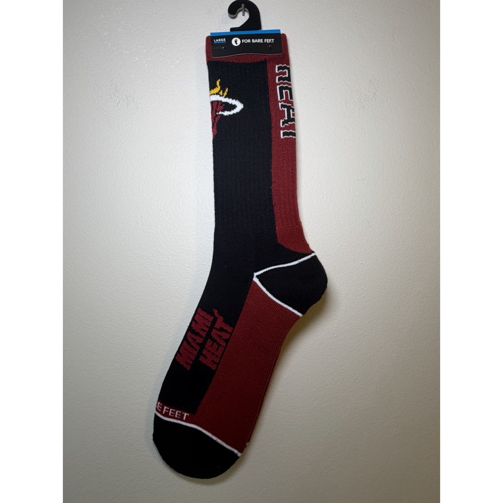 New With Tag Stance Miami Heat Everyday Socks Size L (9-12)